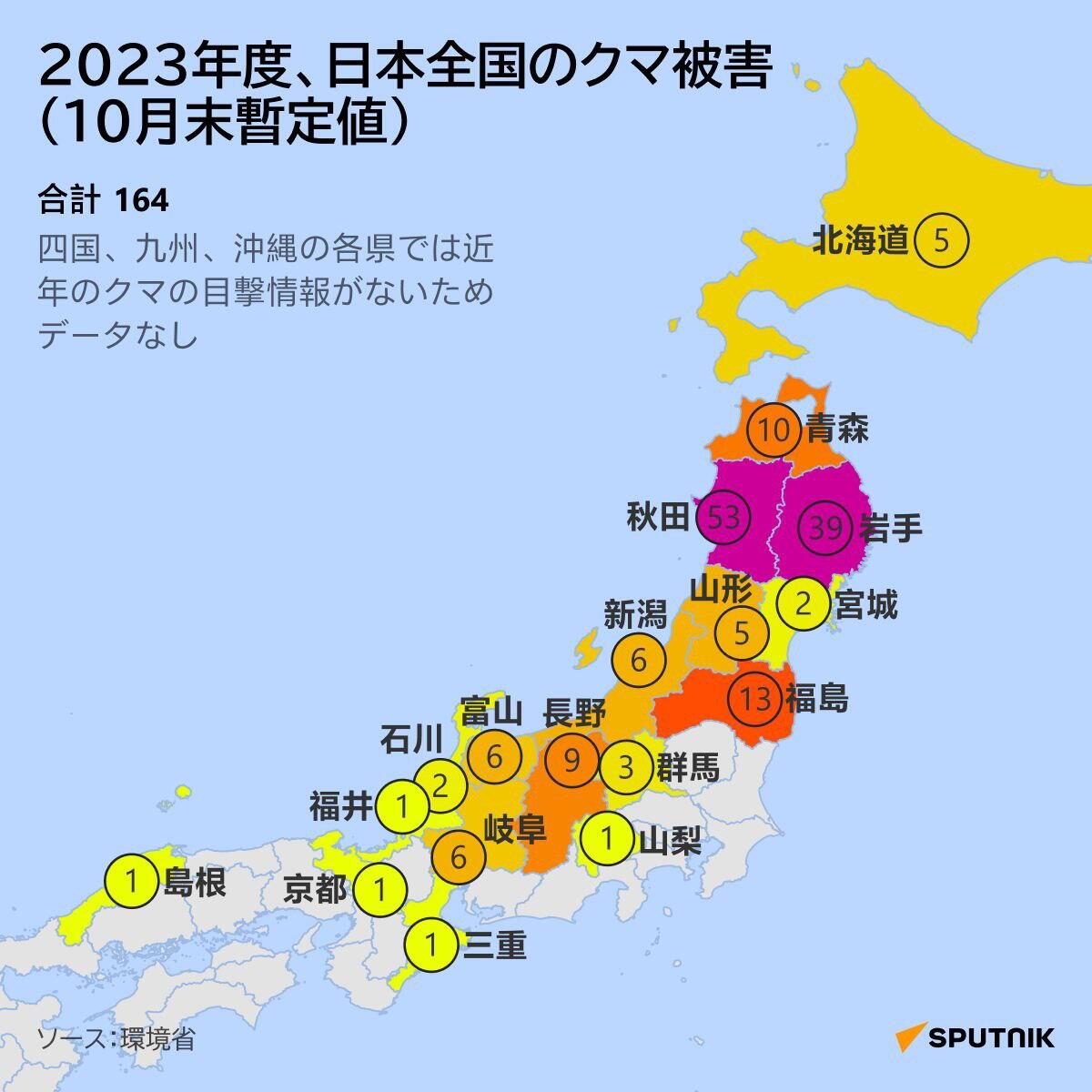 2023年の日本全国クマ襲撃事件 - Sputnik 日本