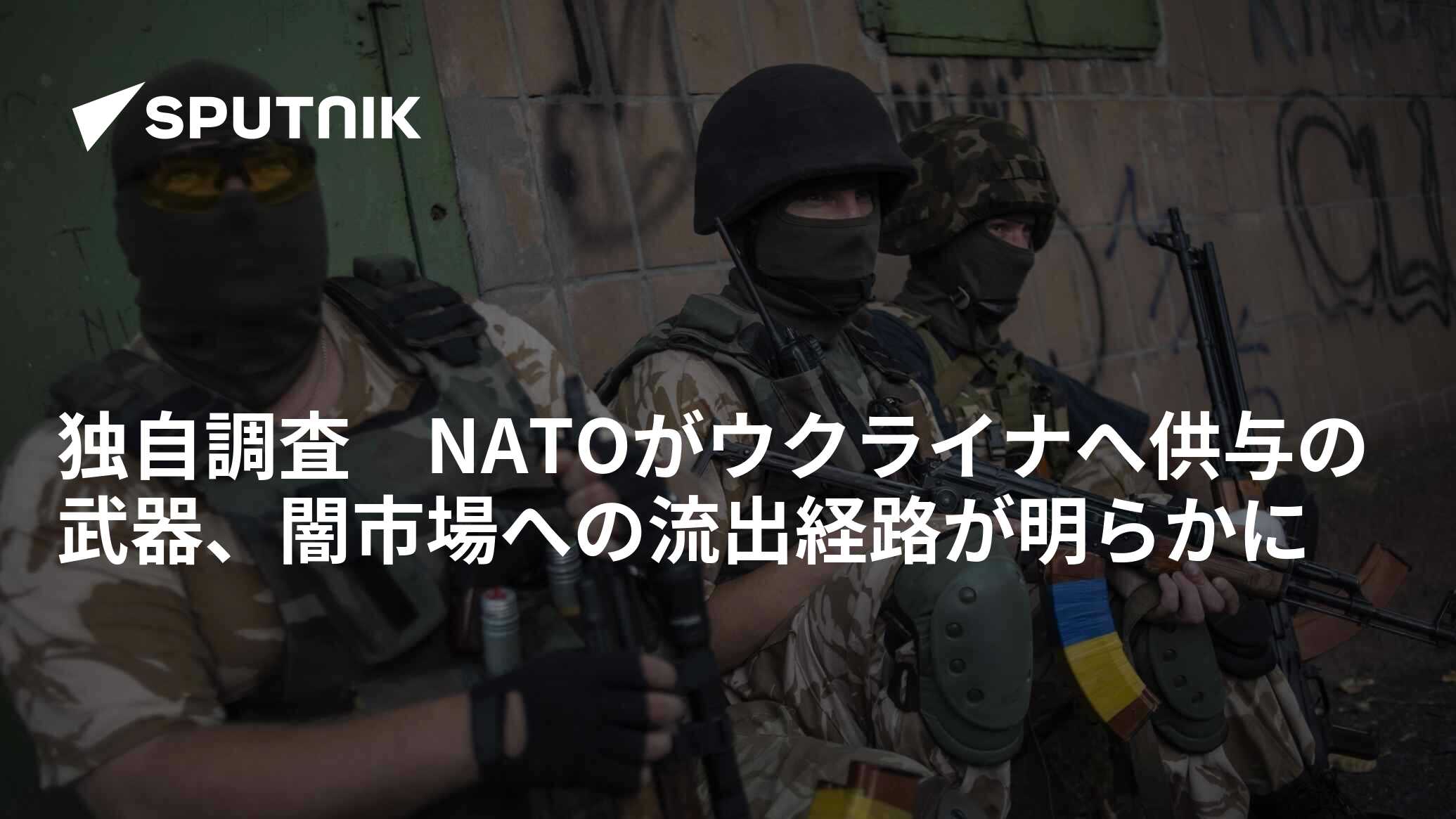 独自調査　NATOがウクライナへ供与の武器、闇市場への流出経路が明らかに