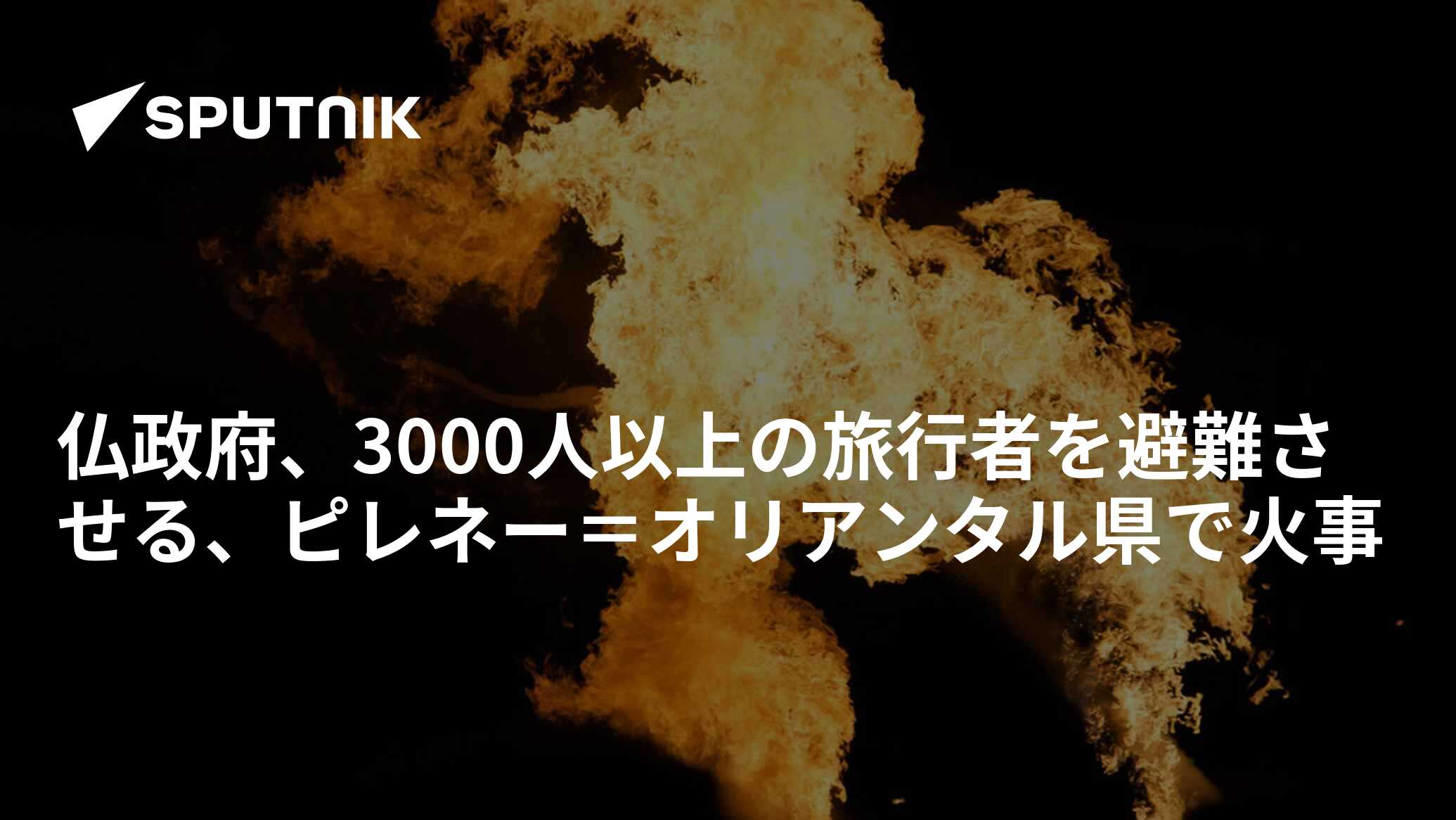仏政府、3000人以上の旅行者を避難させる、ピレネー＝オリアンタル県で火事 2016年7月14日, Sputnik 日本