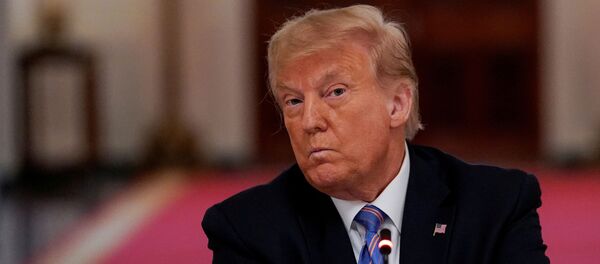 US President Donald Trump hosts an event on reopening schools amid the coronavirus disease (COVID-19) pandemic in the East Room at the White House in Washington, U.S., July 7, 2020 - Sputnik 日本