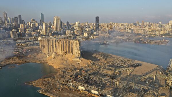 Вид порта Бейрута после взрыва - Sputnik 日本