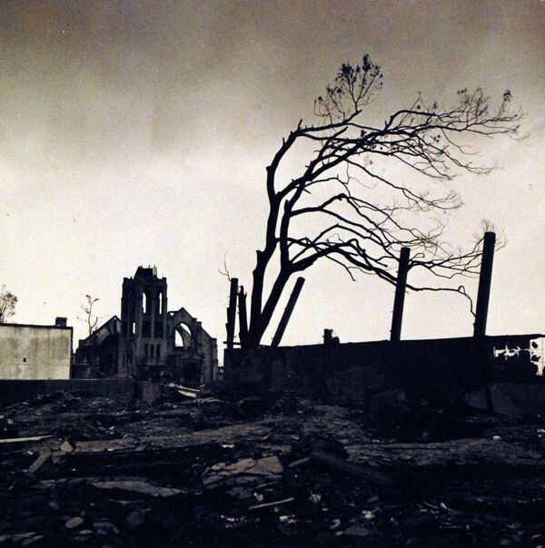 1945年8月6日、 原爆投下後、瓦礫に覆われた広島市内 - Sputnik 日本