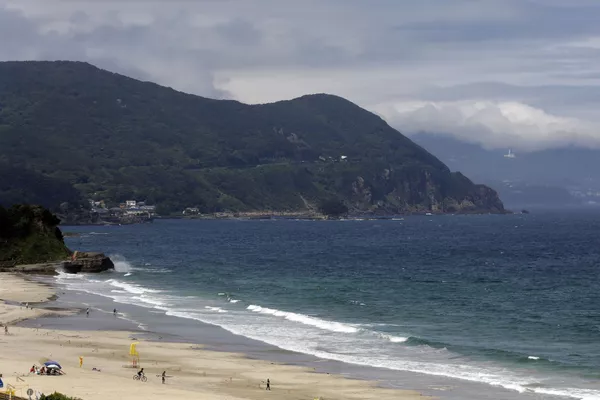 7月30日、白浜大浜海水浴場を訪れた少数の行楽客 7月30日、白浜大浜海水浴場を訪れた少数の行楽客 - Sputnik 日本