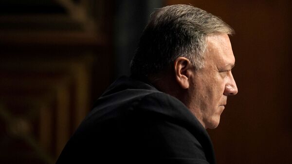 U.S. Secretary of State Mike Pompeo testifies during a Senate Foreign Relations Committee hearing on the State Department's 2021 budget, in the Dirksen Senate Office Building, in Washington, D.C., U.S., July 30, 2020. - Sputnik 日本