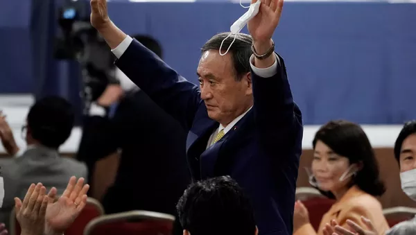 自民党総裁選　菅氏選出 - Sputnik 日本