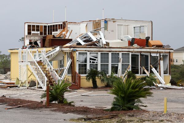 9月16日、米フロリダ州ペルディードキーで、ハリケーン「サリー」の被害を受けた住宅 - Sputnik 日本