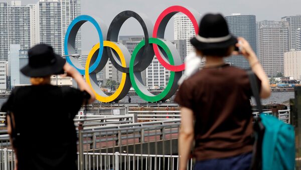 Олимпийские кольца в Токио  - Sputnik 日本