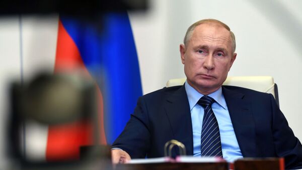  Президент РФ Владимир Путин проводит совещание по ситуации в г. Усолье-Сибирском - Sputnik 日本