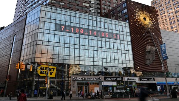 地球の救済に残された時間をマンハッタンのデジタル時計が表示 - Sputnik 日本