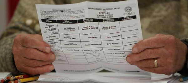 米大統領選挙の投票用紙 米大統領選挙の投票用紙 - Sputnik 日本