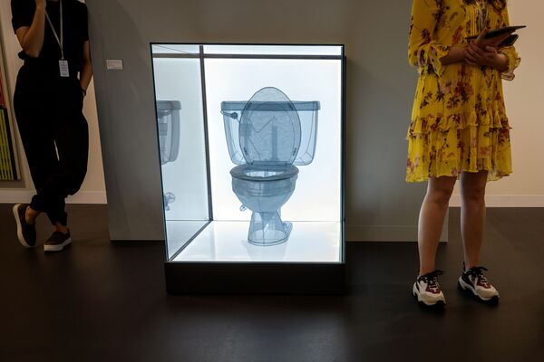 スイスで開催された世界最大級のアートフェア「アート・バーゼル」で展示されたトイレ。題名は「Toilet, Apartment A, 348 West 22nd Street, New York, NY 10011, USA」（2019年6月12日） - Sputnik 日本