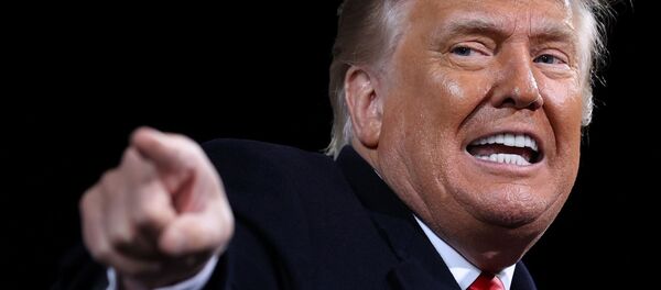 Президент США Дональд Трамп во время кампании в Джорджии - Sputnik 日本