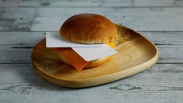 ハンバーガーに挟まれた7グラムのプラスチックカード。10日間に摂取するマイクロプラスチック量に相当 - Sputnik 日本