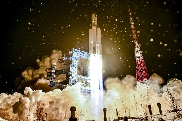 ロシアのアルハンゲリスク州のプレセツク宇宙基地から打ち上げられるロシアの新型ロケット「アンガラA5」 - Sputnik 日本