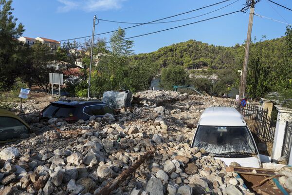 メディケーン「イアノス」に襲われたギリシャ西部ケファロニア島の様子（9月20日撮影） - Sputnik 日本