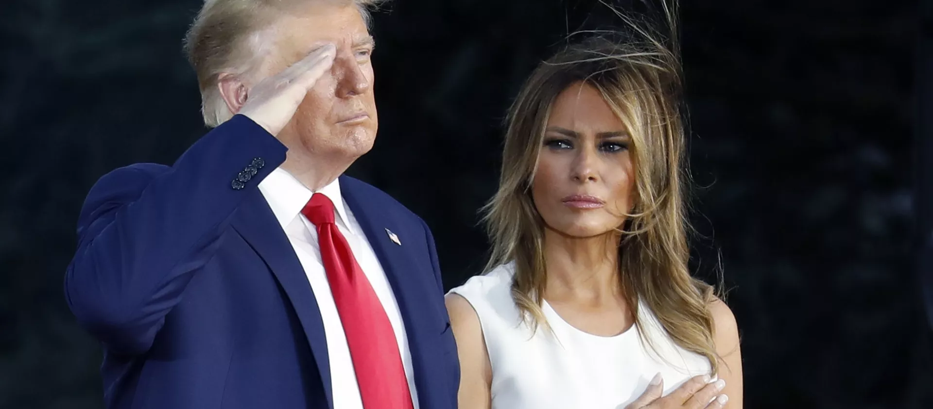 Президент США Дональд Трамп с супругой Меланией в Вашингтоне на праздновании Дня независимости США - Sputnik 日本, 1920, 14.02.2021