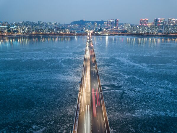 韓国・ソウルを流れる漢江に架かる橋 - Sputnik 日本