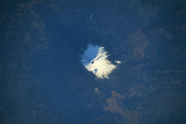 日本の富士山（撮影：野口聡一宇宙飛行士） - Sputnik 日本