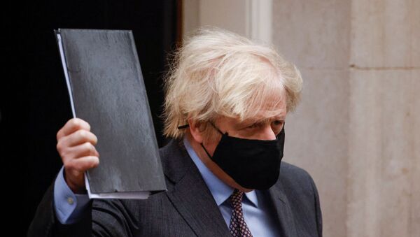 Britain's Prime Minister Boris Johnson leaves Downing Street in London - Sputnik 日本