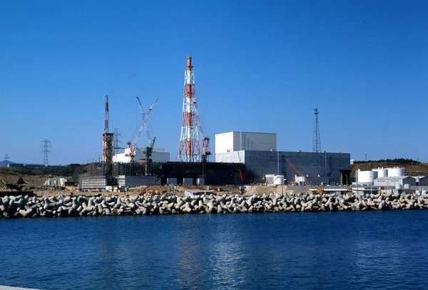 福島第一原子力発電所の建設風景（1970年撮影）