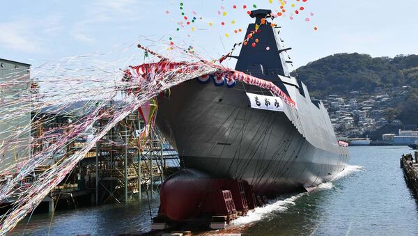 Спуск на воду корабля Mogami в Нагасаки на верфях Mitsubishi Heavy Industries, Ltd.  - Sputnik 日本