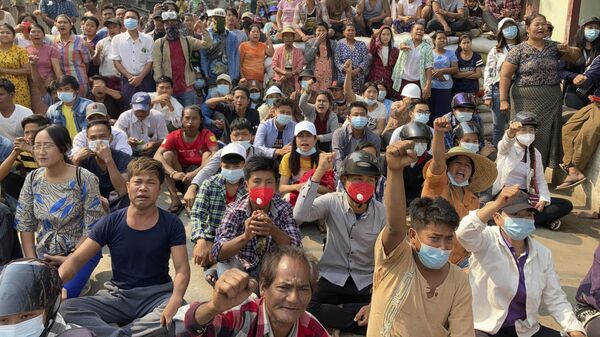 ミャンマー　抗議デモ - Sputnik 日本