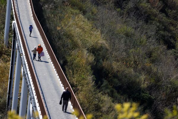 本土からチヴィタ・ディ・バーニョレージョへ続く橋を渡る人々 - Sputnik 日本