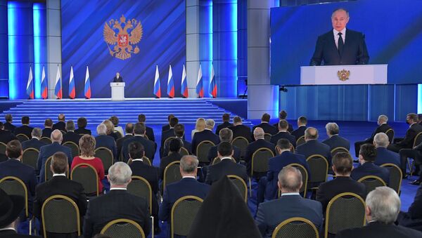 ウラジーミル・プーチン大統領　連邦議会（上院）の年次教書演説 - Sputnik 日本