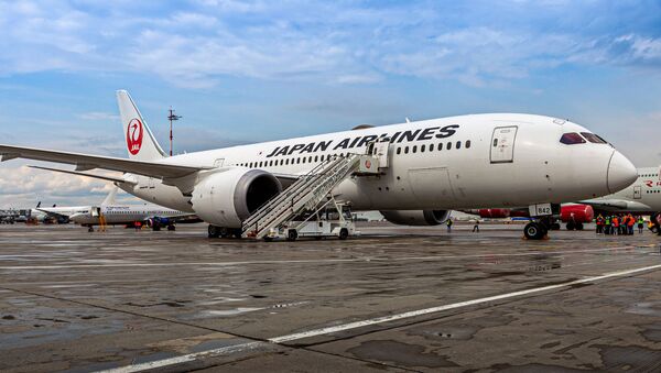 Самолет boeing 787 dreamliner, совершивший первый рейс по маршруту Шереметьево (Москва) – Ханеда (Токио)　  - Sputnik 日本