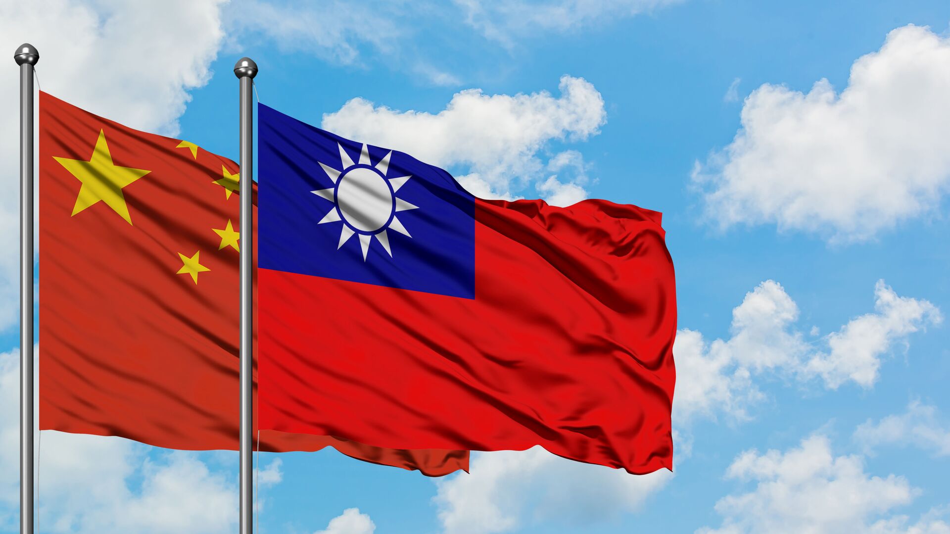 Флаги Тайваня и Китая - Sputnik 日本, 1920, 04.08.2022