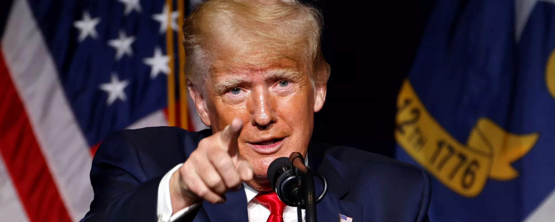 Отставной американский президент Дональд Трамп на съезде республиканцев в Северной Каролине - Sputnik 日本, 1920, 19.08.2021