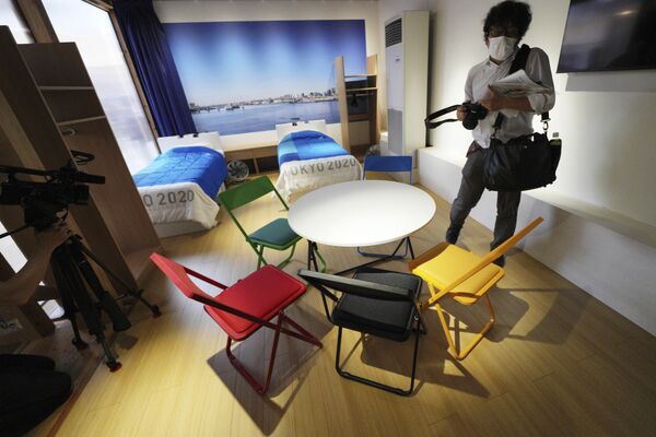 交流施設「ビレッジプラザ」に展示された選手の部屋のモデルルーム - Sputnik 日本