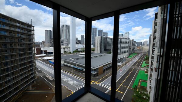 Общий вид на здания в Олимпийской и Паралимпийской деревне в Токио - Sputnik 日本