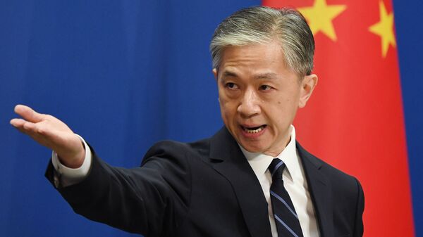 Пресс-секретарь Министерства иностранных дел Китая Ван Вэньбинь - Sputnik 日本