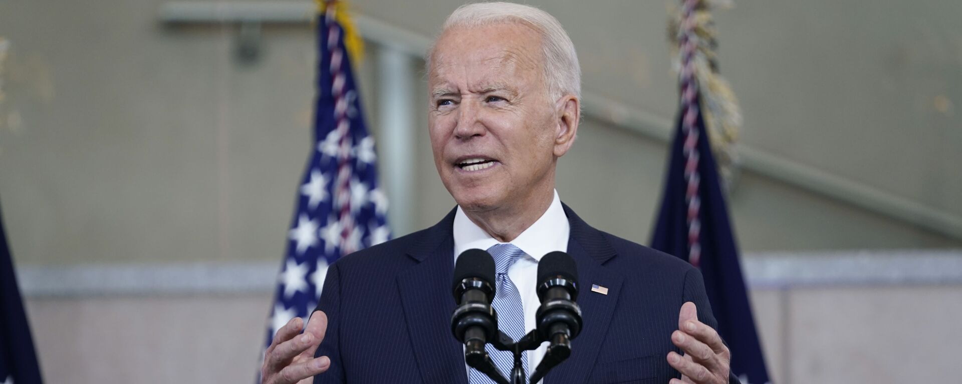 President Joe Biden delivers a speech on voting rights at the National Constitution Center, Tuesday, July 13, 2021, in Philadelphia. - Sputnik 日本, 1920, 12.08.2021