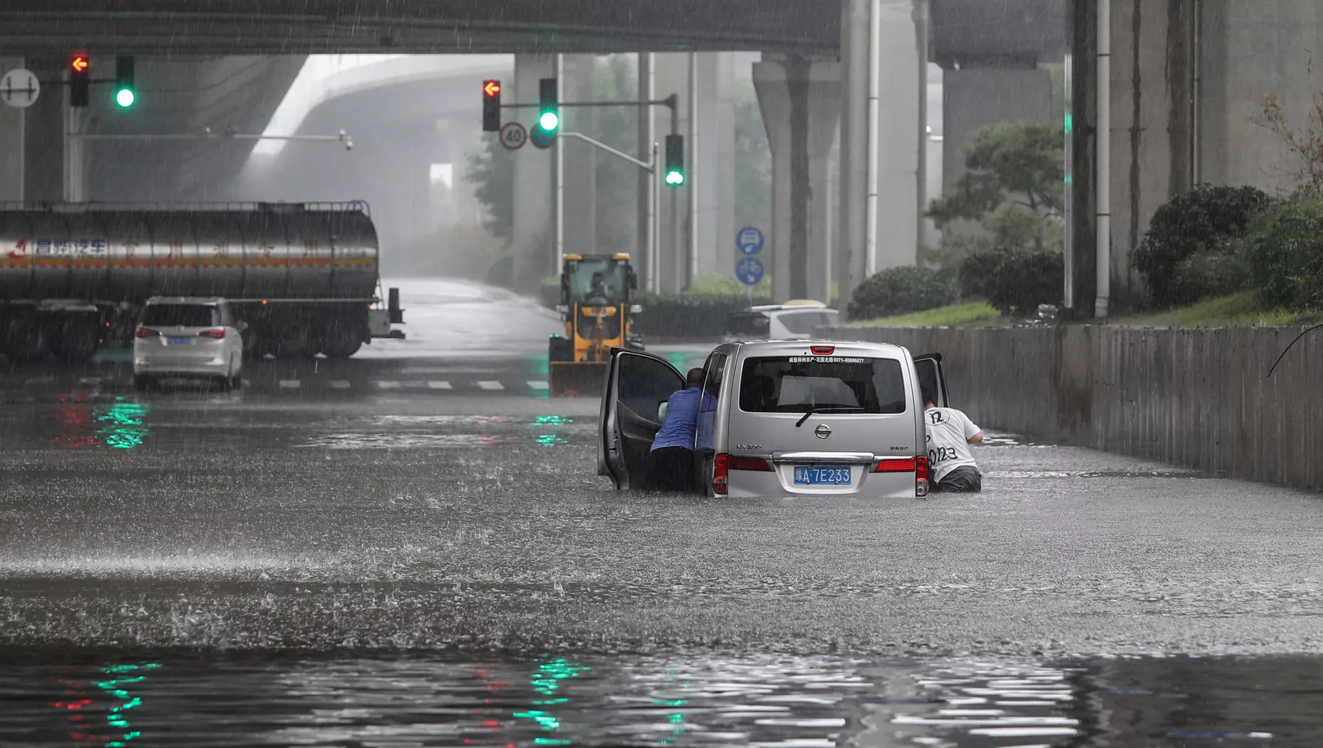 中国河南省で発生した大規模な洪水