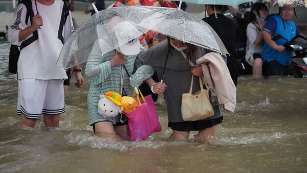 中国河南省で発生した大規模な洪水 - Sputnik 日本