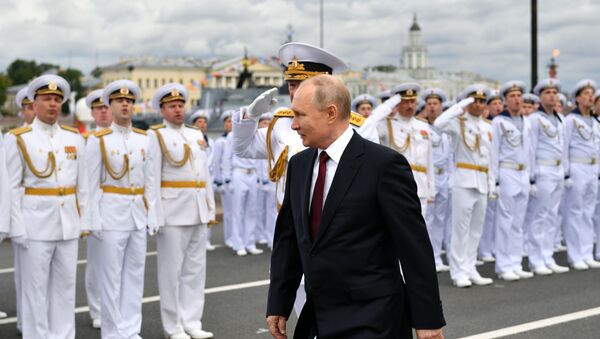 ロシア　ペテルブルクで海軍パレード - Sputnik 日本