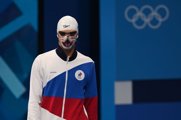 男子100メートル背泳ぎ決勝に臨むロシアのエフゲニー・ルィロフ選手 - Sputnik 日本