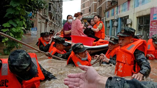 中国、洪水（2021年8月） - Sputnik 日本