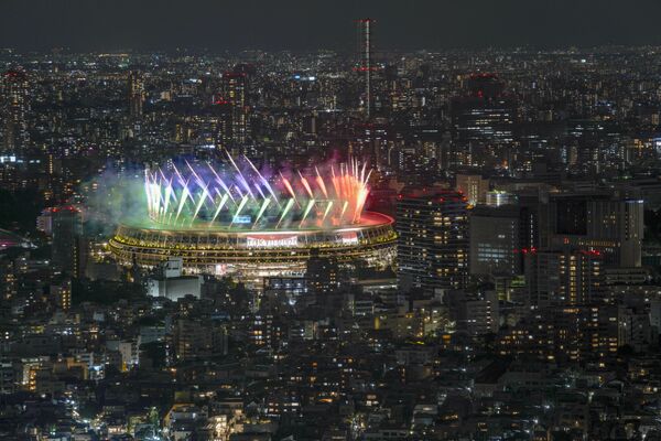 東京パラリンピック閉会式で打ち上げられた花火 - Sputnik 日本