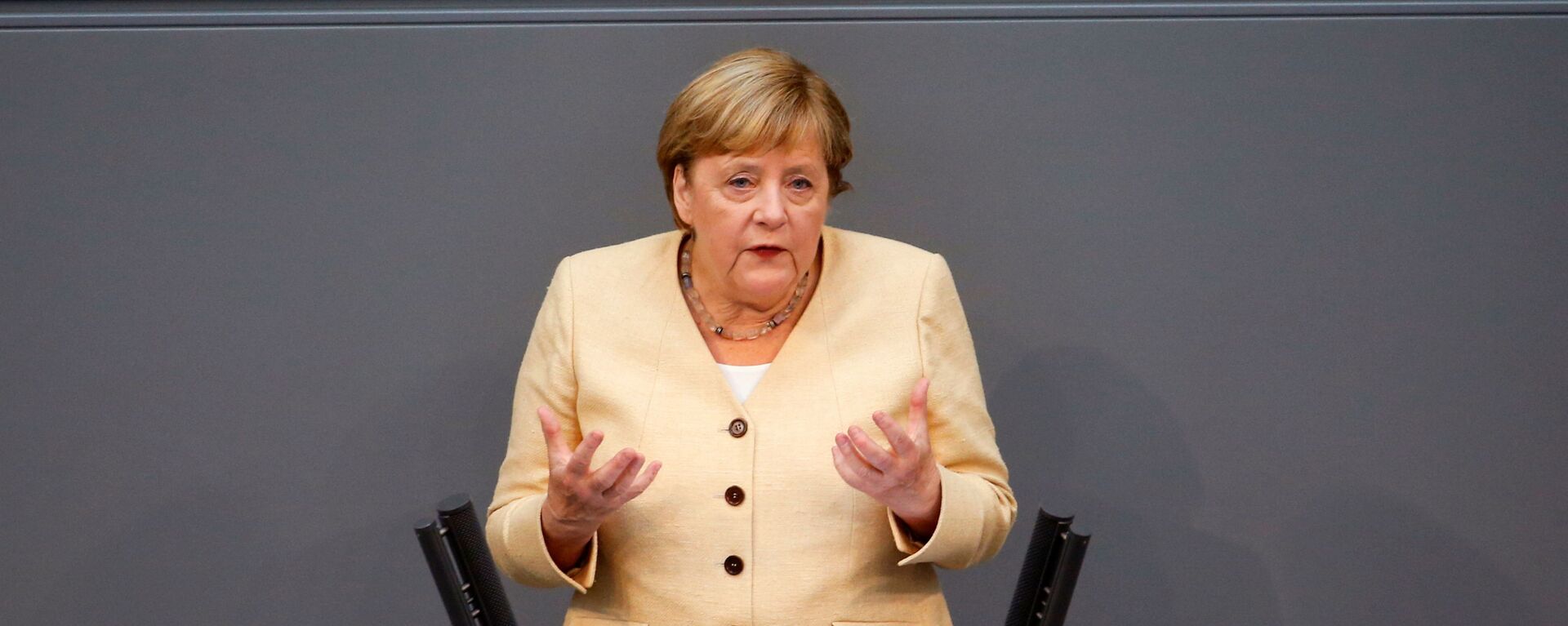 Канцлер Германии Ангела Меркель выступает в Бундестаге, Германия - Sputnik 日本, 1920, 18.11.2021