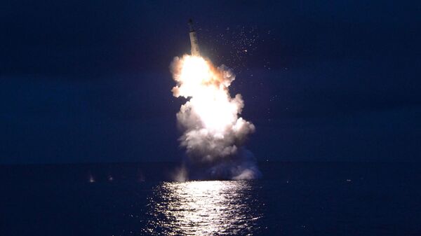 北朝鮮が潜水艦発射弾道ミサイルを発射。アーカイブ写真  - Sputnik 日本