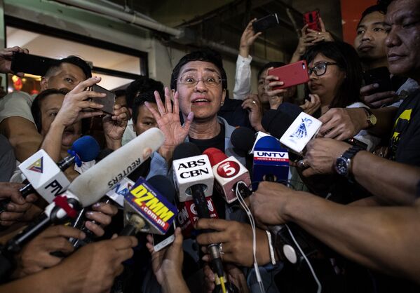 ノーベル平和賞を受賞したフィリピンのジャーナリスト、マリア・レッサ氏（2019年、フィリピン・マニラにて） - Sputnik 日本