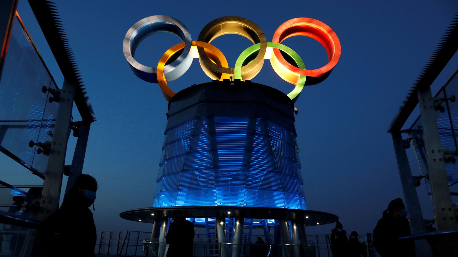 Олимпийские кольца на Олимпийской башне в Пекине - Sputnik 日本, 1920, 19.01.2022