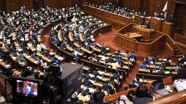 Заседание нижней палаты парламента Японии  - Sputnik 日本
