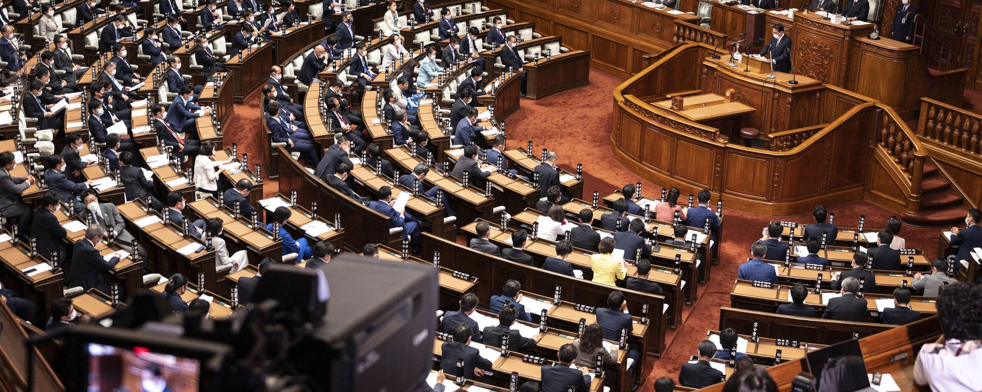 Заседание нижней палаты парламента Японии  - Sputnik 日本, 1920, 19.11.2021