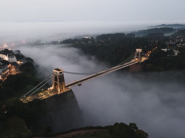「ヒストリック・イングランド」部門受賞作品英イングランドに架かる「クリフトン吊り橋」。世界最古の吊り橋として知られる（撮影：Iain McCallum）I  - Sputnik 日本