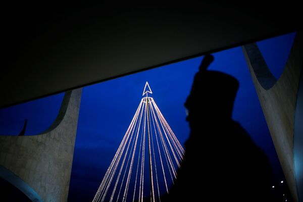 ブラジル・ブラジリアのプラナルト宮殿（大統領府）に飾られたクリスマスツリー - Sputnik 日本