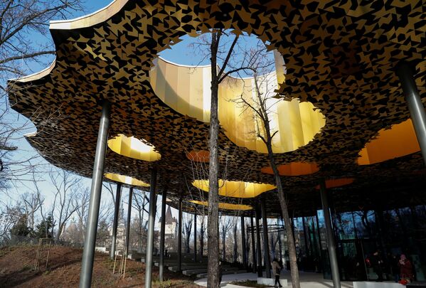 日本人建築家・藤本壮介氏が設計した「ハンガリー音楽の家」全景（ハンガリー・ブダペスト、23日） - Sputnik 日本